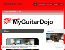 Tablet Screenshot of myguitardojo.wordpress.com