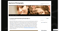 Desktop Screenshot of aperturesphotography.wordpress.com