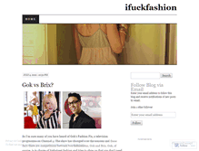 Tablet Screenshot of ifuckfashion.wordpress.com