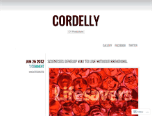 Tablet Screenshot of cordelly.wordpress.com