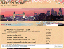 Tablet Screenshot of engleskionline.wordpress.com