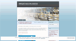 Desktop Screenshot of logisticsmgeps.wordpress.com