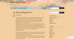 Desktop Screenshot of dearblackgirls.wordpress.com