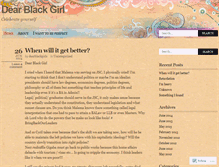 Tablet Screenshot of dearblackgirls.wordpress.com