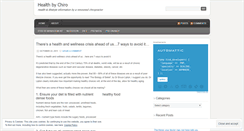 Desktop Screenshot of healthbychiro.wordpress.com
