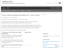 Tablet Screenshot of healthbychiro.wordpress.com
