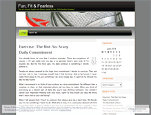 Tablet Screenshot of funfitfearless.wordpress.com