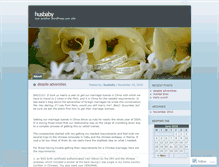Tablet Screenshot of husbaby.wordpress.com