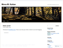 Tablet Screenshot of monakattan.wordpress.com