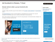 Tablet Screenshot of kruiskerkinfo.wordpress.com