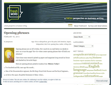 Tablet Screenshot of freshwordblog.wordpress.com