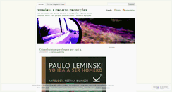 Desktop Screenshot of memoriaeprojeto.wordpress.com