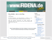 Tablet Screenshot of fidena.wordpress.com