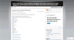 Desktop Screenshot of batikkelantan.wordpress.com