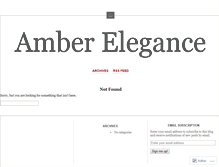 Tablet Screenshot of amberelegance.wordpress.com