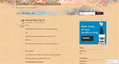 Desktop Screenshot of coretan2swastika.wordpress.com