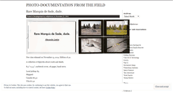 Desktop Screenshot of photodocumentationfromthefield.wordpress.com