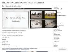 Tablet Screenshot of photodocumentationfromthefield.wordpress.com