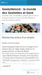 Mobile Screenshot of geeketteland.wordpress.com