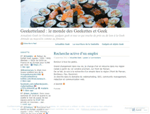 Tablet Screenshot of geeketteland.wordpress.com