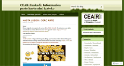 Desktop Screenshot of ceareuskadi.wordpress.com