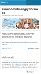 Mobile Screenshot of elmundodelmangaydoramas.wordpress.com