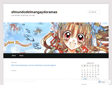 Tablet Screenshot of elmundodelmangaydoramas.wordpress.com