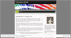 Desktop Screenshot of enthusiasmshoppe.wordpress.com