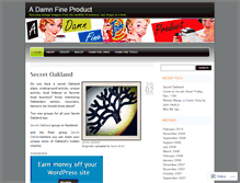 Tablet Screenshot of damnfineproduct.wordpress.com