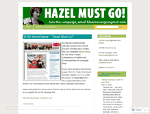 Tablet Screenshot of hazelmustgo.wordpress.com