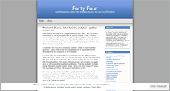 Desktop Screenshot of fortyfour.wordpress.com