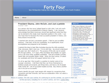 Tablet Screenshot of fortyfour.wordpress.com