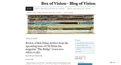 Desktop Screenshot of boxofvision.wordpress.com