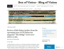 Tablet Screenshot of boxofvision.wordpress.com