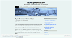 Desktop Screenshot of lauraslymerecovery.wordpress.com