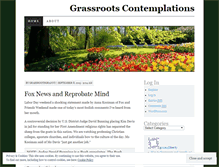 Tablet Screenshot of grassrootscontemplations.wordpress.com