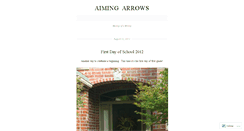 Desktop Screenshot of aimingarrows.wordpress.com