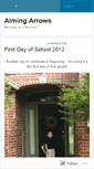Mobile Screenshot of aimingarrows.wordpress.com