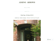 Tablet Screenshot of aimingarrows.wordpress.com
