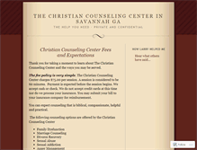 Tablet Screenshot of christiancounselingsavannah.wordpress.com