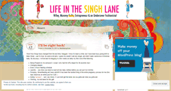 Desktop Screenshot of lifeinthesinghlane.wordpress.com