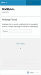 Mobile Screenshot of nikshikin.wordpress.com