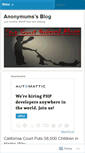 Mobile Screenshot of anonymums.wordpress.com