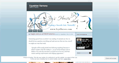 Desktop Screenshot of equestrianharmony.wordpress.com