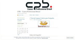 Desktop Screenshot of canonprofessionalbrazil.wordpress.com