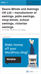 Mobile Screenshot of deansblinds.wordpress.com