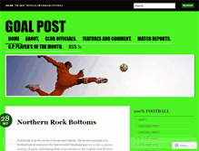 Tablet Screenshot of goalpost.wordpress.com
