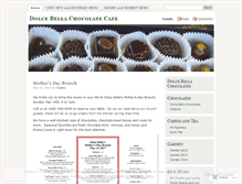 Tablet Screenshot of dolcebellachocolates.wordpress.com