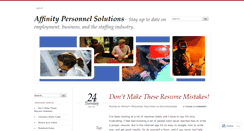 Desktop Screenshot of affinitypersonnelsolutions.wordpress.com