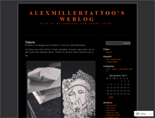 Tablet Screenshot of alexmillertattoo.wordpress.com